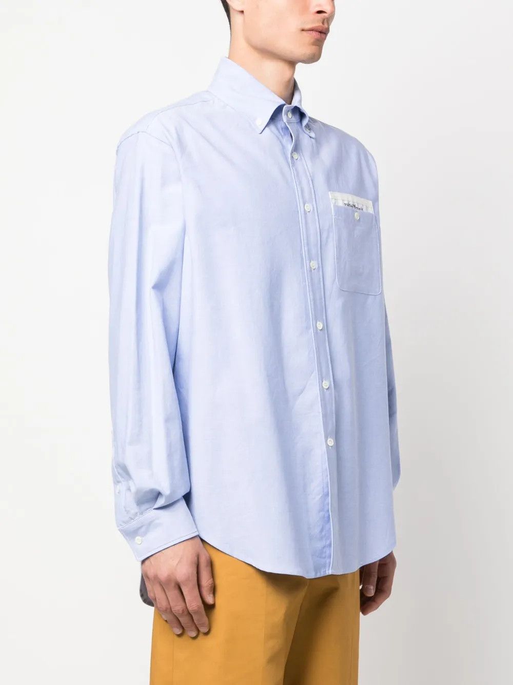 Palm Angels o1y0325 Logo Solid Color Shirt in Blue Size US M / EU 48-50 / 2 - 3 Thumbnail