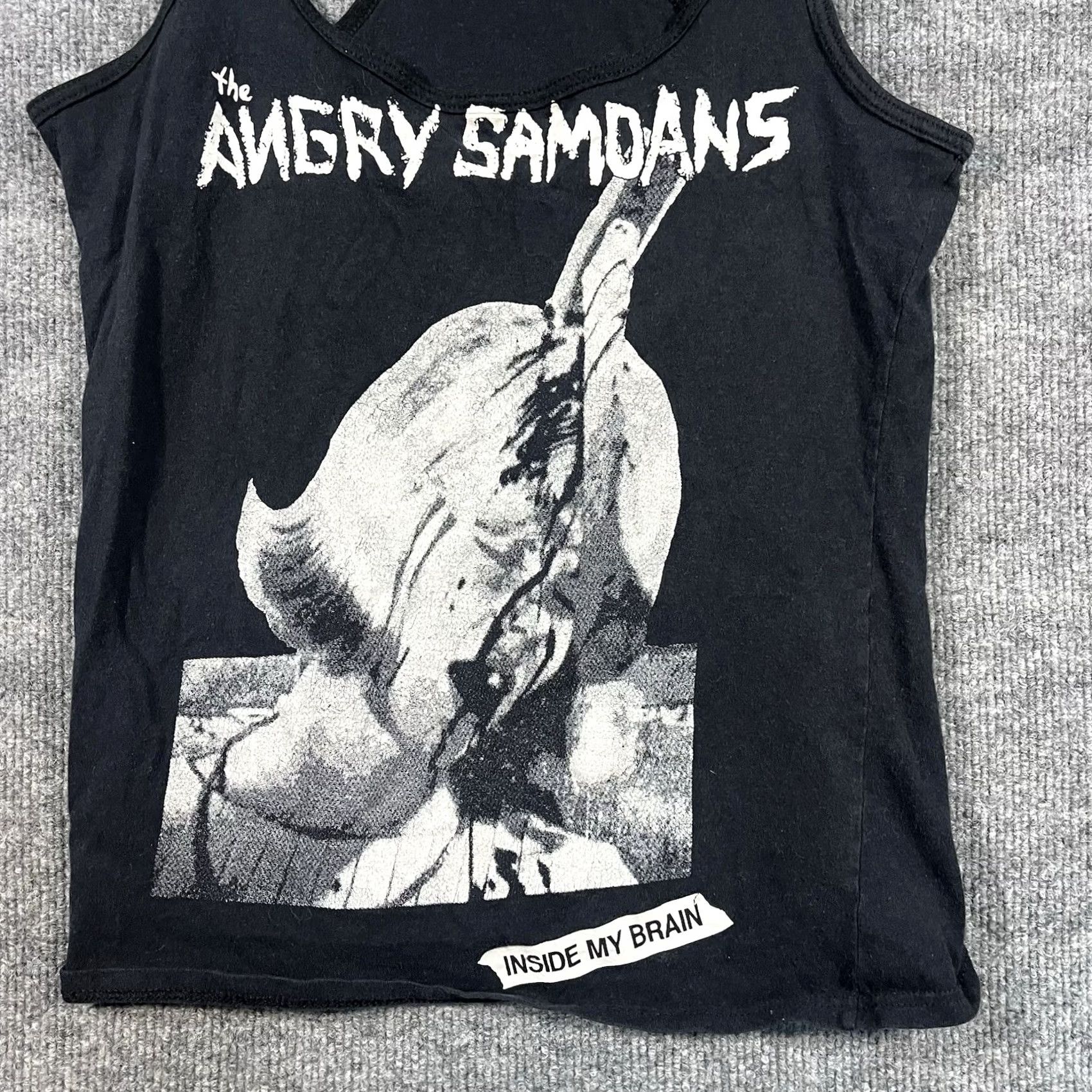 Vintage VINTAGE Angry Samoans Punk Rock Tank Top Shirt Womens XS Black Sleeveless Tank Womens XS Band Tee Size XS / US 0-2 / IT 36-38 - 2 Thumbnail