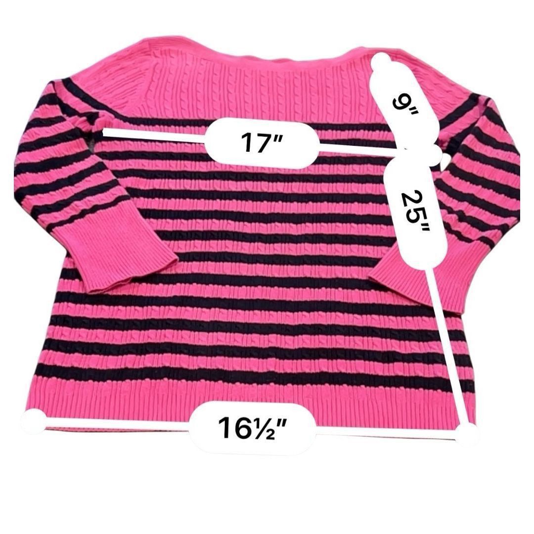 St. Johns Bay Kim Rogers Pink Sweater size M Size M / US 6-8 / IT 42-44 - 4 Thumbnail