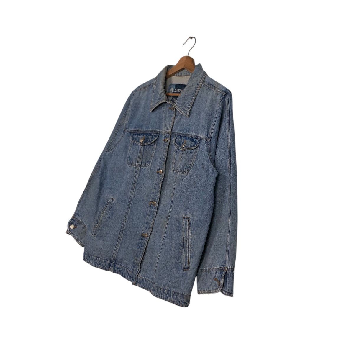 Japanese Brand 📌Vintage Biker Denim Jacket Avenue Blues Issey Miyake Size US M / EU 48-50 / 2 - 3 Thumbnail