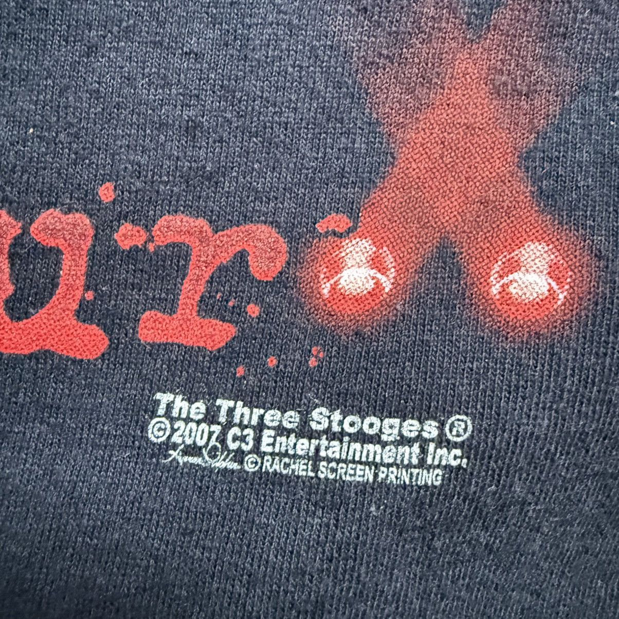 Vintage Vintage Y2K The Three Stooges World Tour T-Shirt Size US XL / EU 56 / 4 - 7 Thumbnail