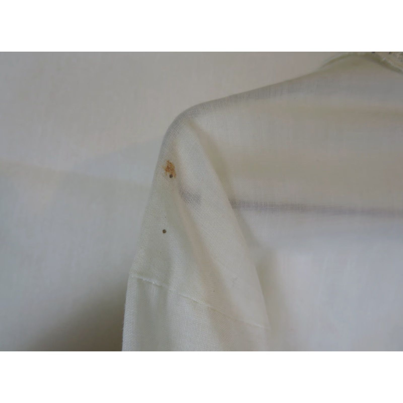 Vintage VINTAGE Charlotte G Shirt 1X White Womens 1X Blouse 50s, 60s, 70s Casual Button Collared Sleeve-less Breathable Vintage Christmas Size XL / US 12-14 / IT 48-50 - 6 Thumbnail