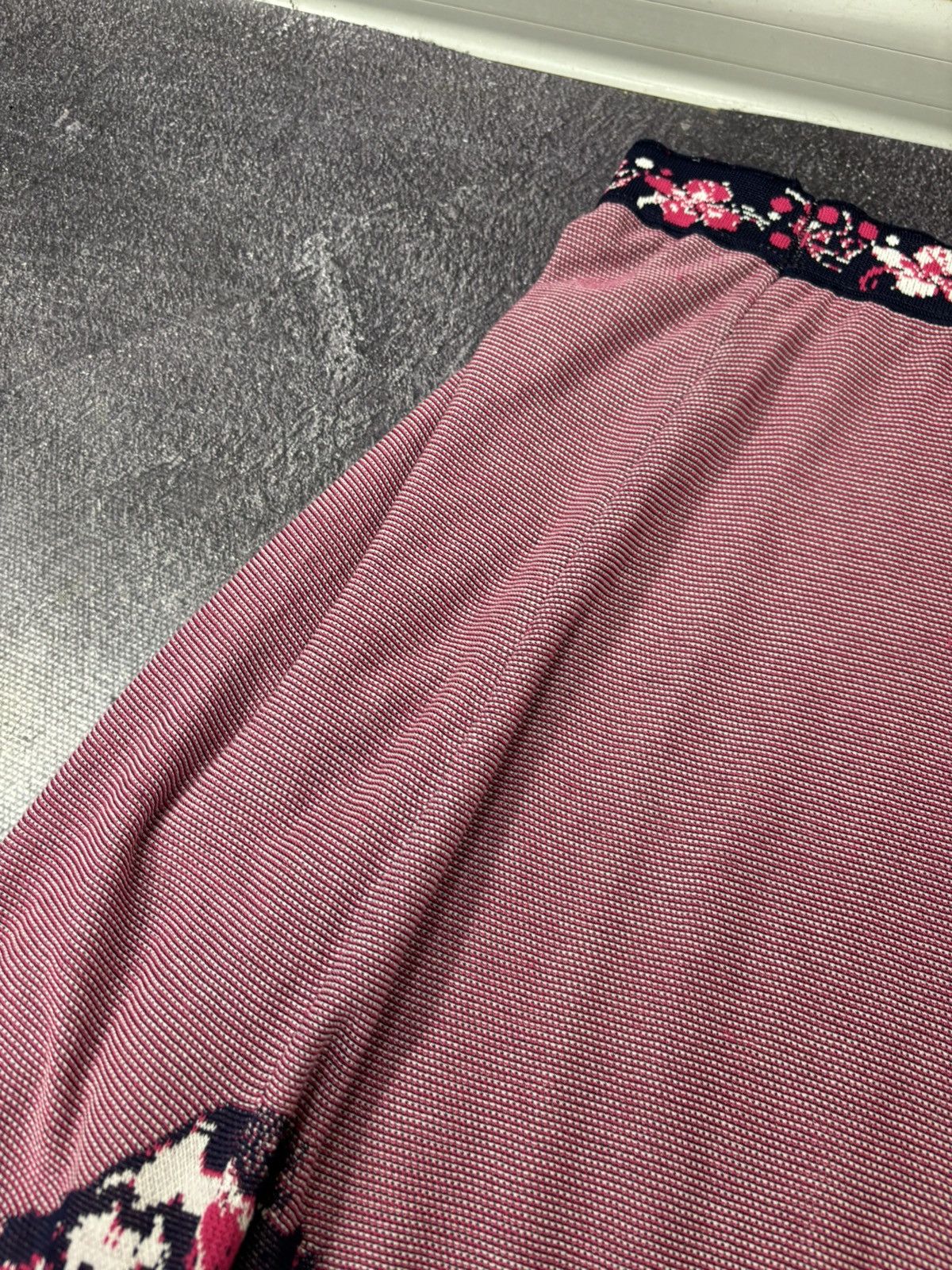Other IVKO Women’s Intarsia Pattern Printed Hem Luxury Midi Skirt Size 32" / US 10 / IT 46 - 6 Thumbnail