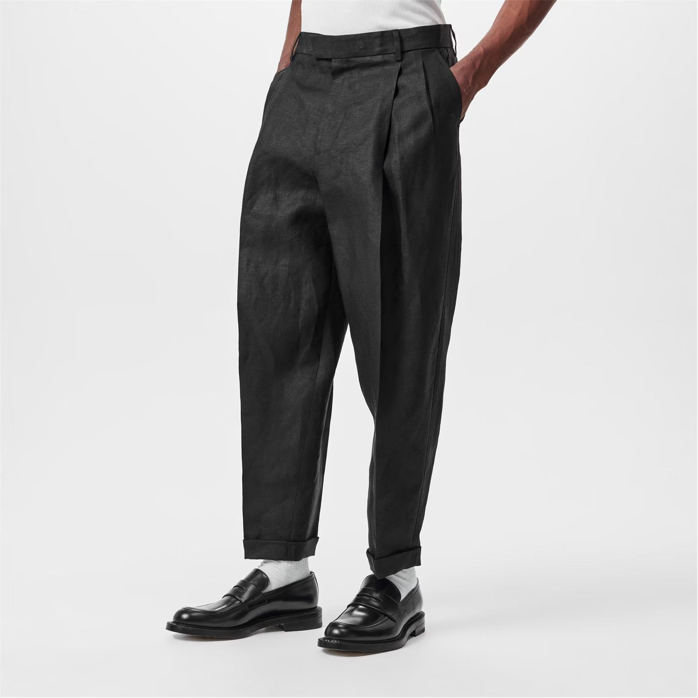 Dolce & Gabbana o1g2r1mq0426 Double Pleat Trousers in Nero Size US 30 / EU 46 - 3 Thumbnail