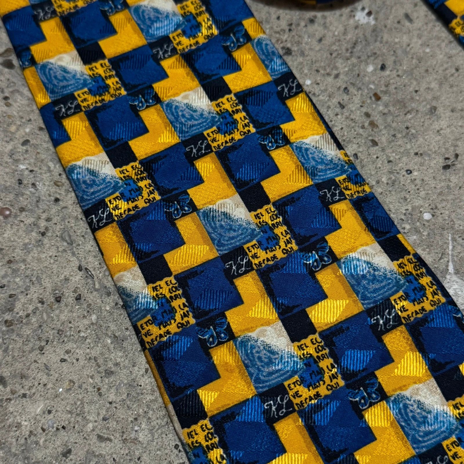 Karl Lagerfeld Vintage lagerfeld homme tie Size ONE SIZE - 2 Thumbnail