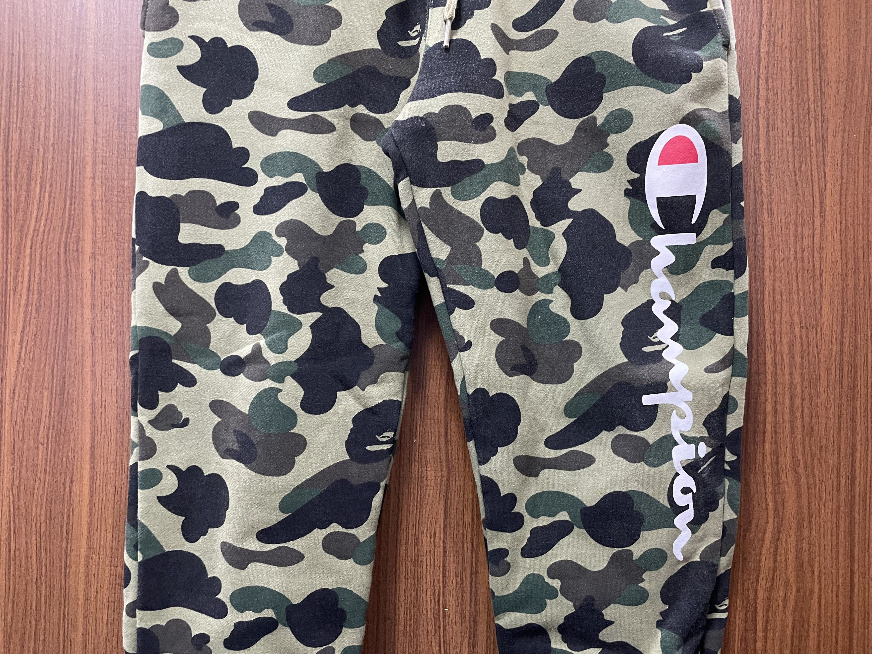 Bape × Champion Bape x Champion Jogger Pants 1st Camo Size US 31 - 3 Thumbnail