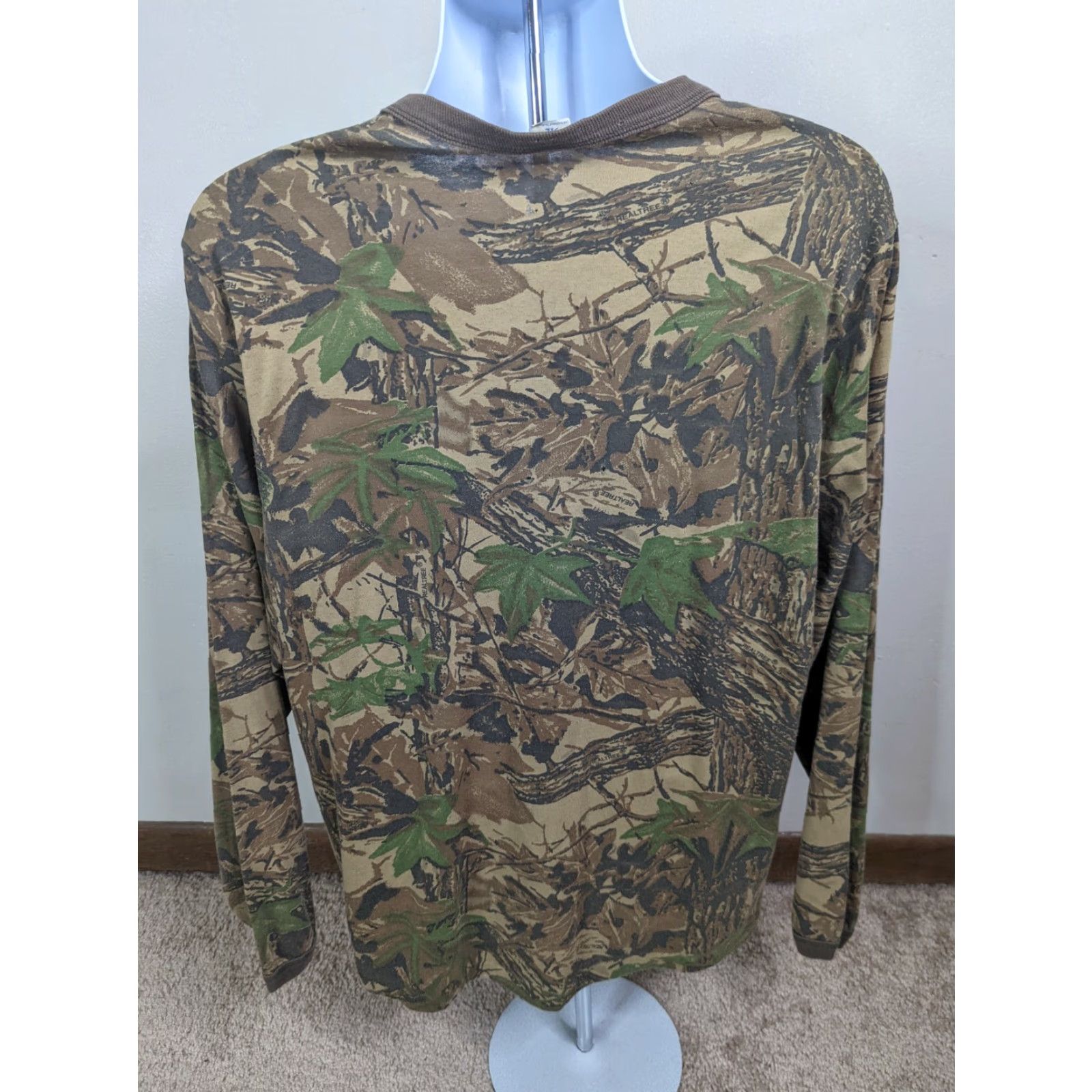 Realtree VINTAGE USA Made XL Realtree Camo Long Sleeve Ranger T Shirt T6S Single Stitch Size US XL / EU 56 / 4 - 3 Thumbnail