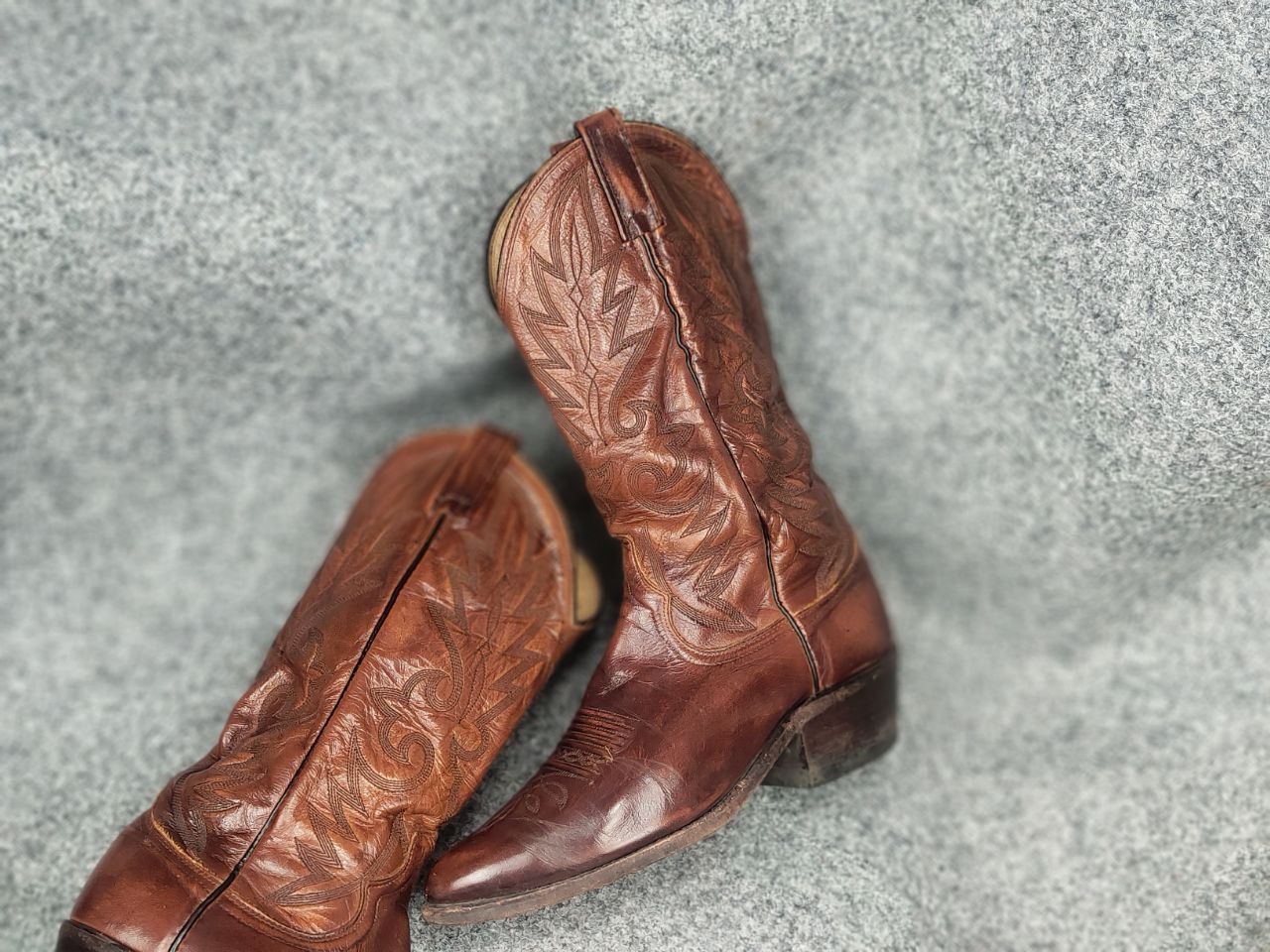 Dan Post Dan Post vintage Brown Western cowboy boots USA Made Size US 7.5 / IT 37.5 - 18 Thumbnail