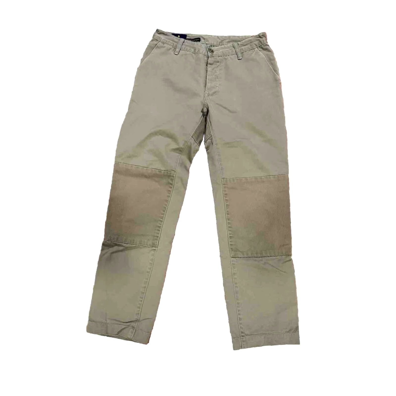Vintage Askov Finlayson Vermillion Twill Pants Men 30x30 Green Reinforced Knees Seat Tailored Chino Casual USA Size US 28 / EU 44 - 2 Thumbnail