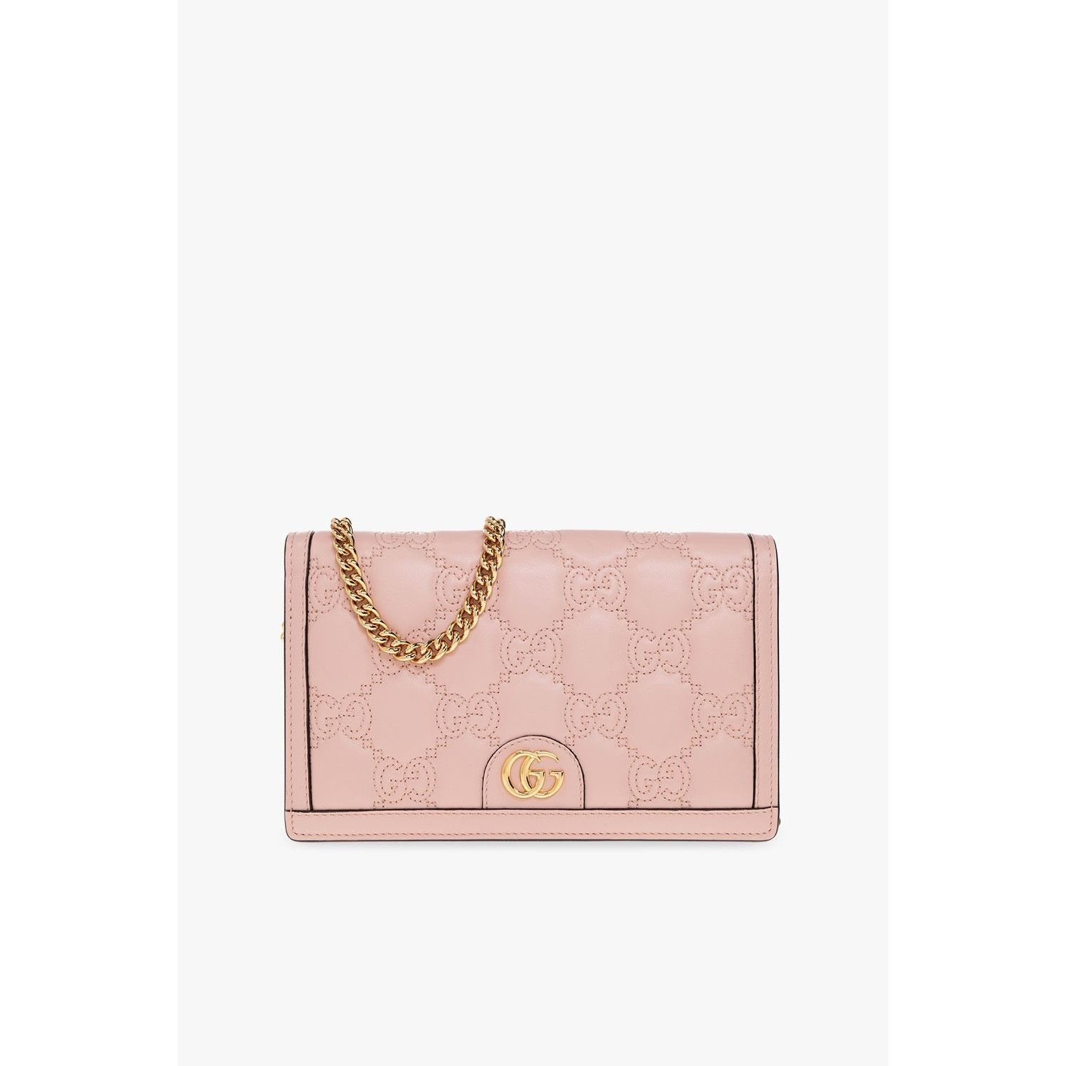 Gucci GUCCI Pink Chain Wallet Bag New & Authentic Size ONE SIZE - 1 Thumbnail