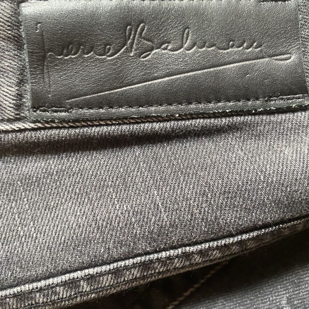 Balmain Balmain Charcoal Grey Knees Dart Biker Jeans Size US 34 / EU 50 - 6 Thumbnail