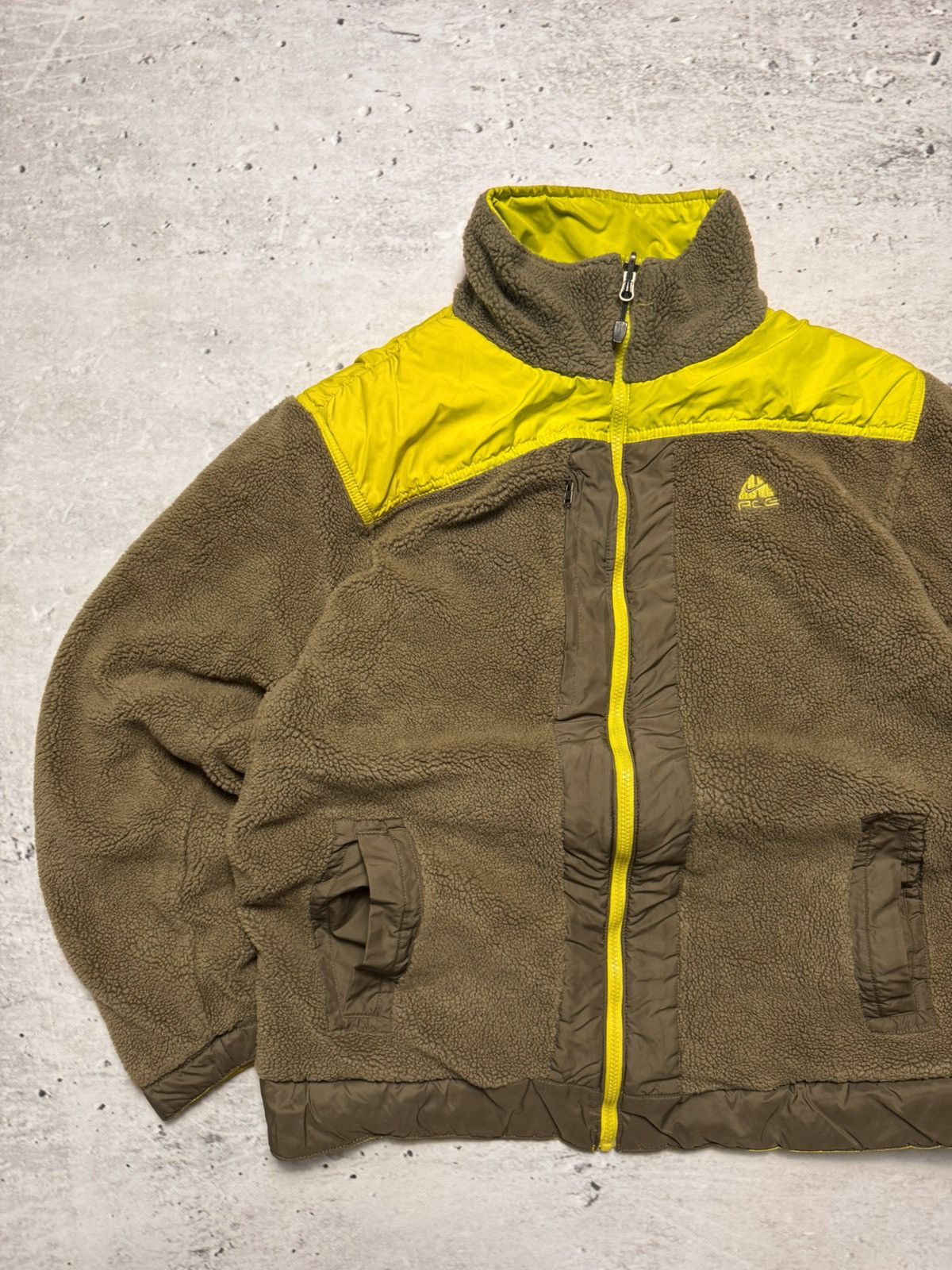 Nike × Nike ACG × Vintage NIKE ACG DOUBLE SIDED TEDDY FLEECE OVERSIZE JACKET Size US XL / EU 56 / 4 - 2 Thumbnail