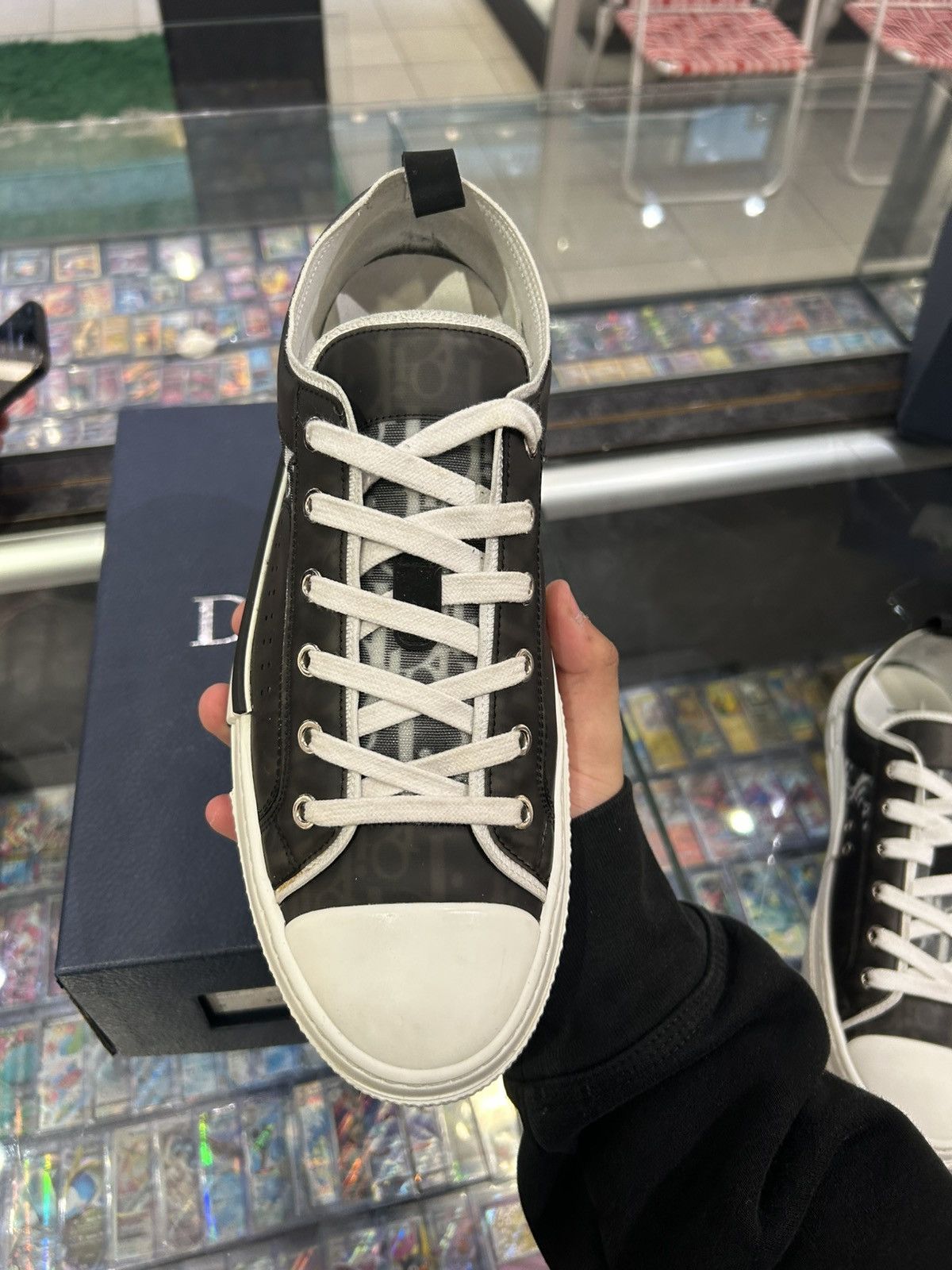 Dior Dior b23 low black white oblique Size US 10 / EU 43 - 8 Thumbnail