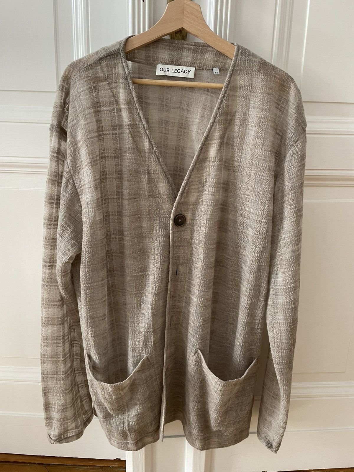 Our Legacy Our Legacy Cardigan Disintegration Check Size US L / EU 52-54 / 3 - 1 Thumbnail