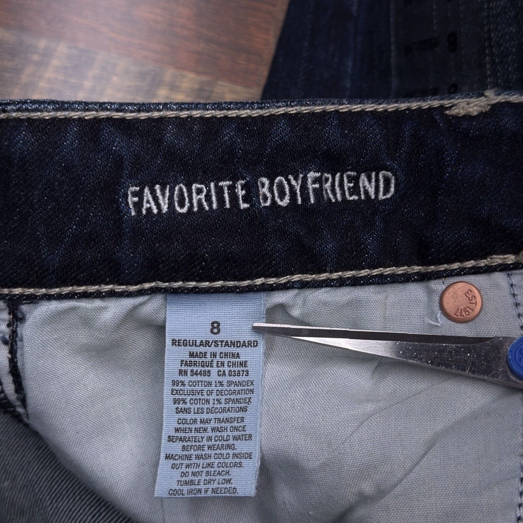 American Eagle Outfitters American Eagle Boyfriend Jeans Womens 8 Regular Low Rose New Size 30" / US 8 / IT 44 - 5 Thumbnail