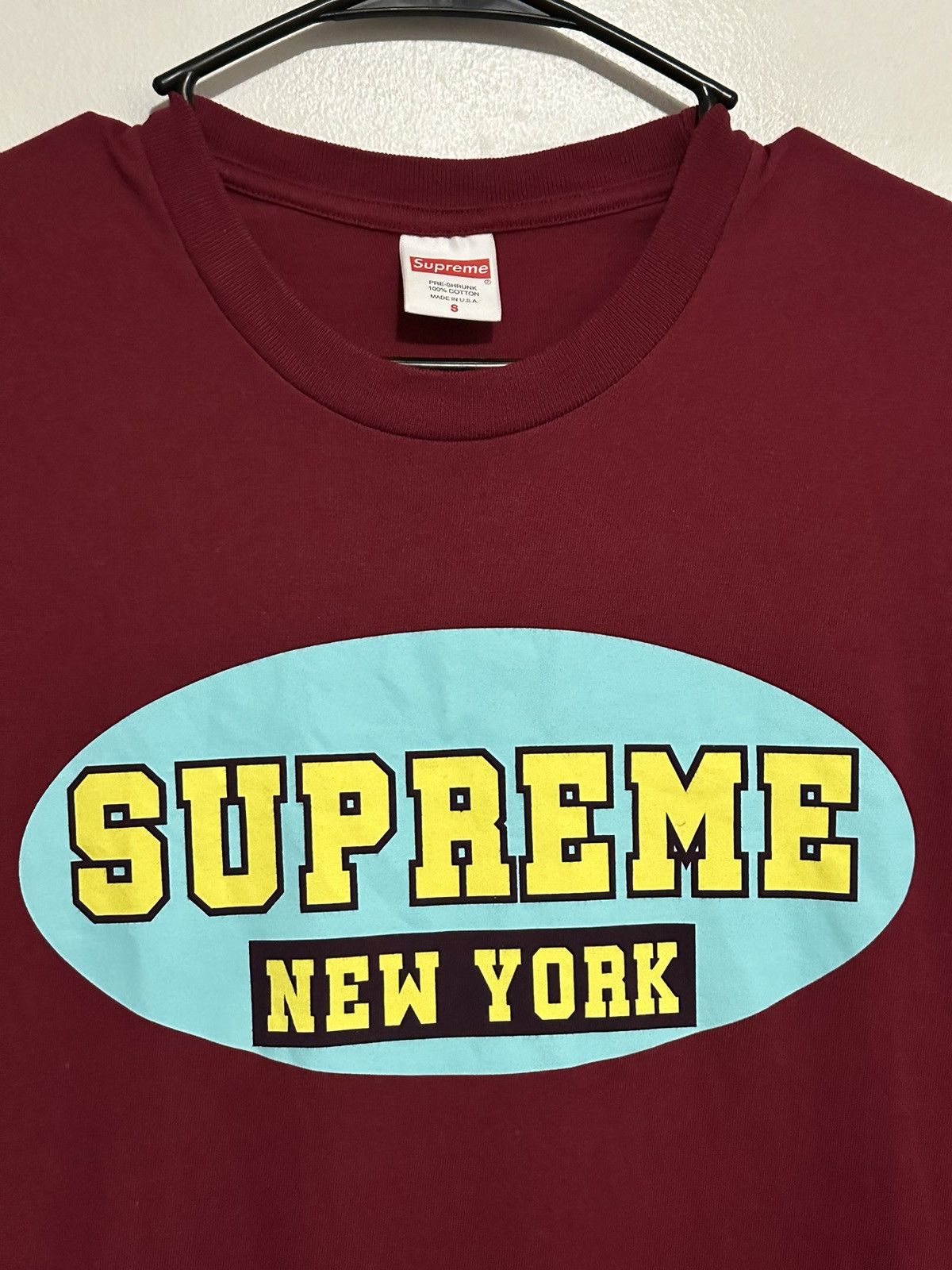 Supreme Supreme New York Tee Size US S / EU 44-46 / 1 - 2 Thumbnail