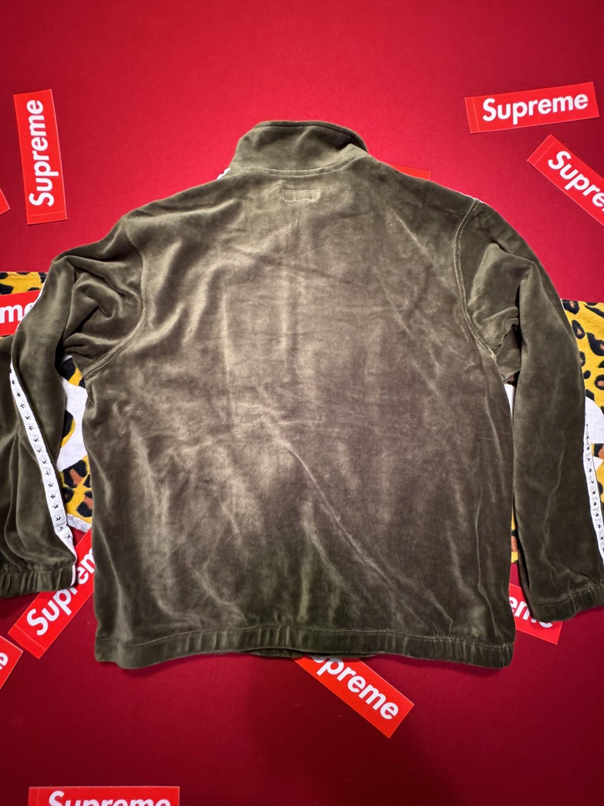 Supreme Studded Velour Track Jacket