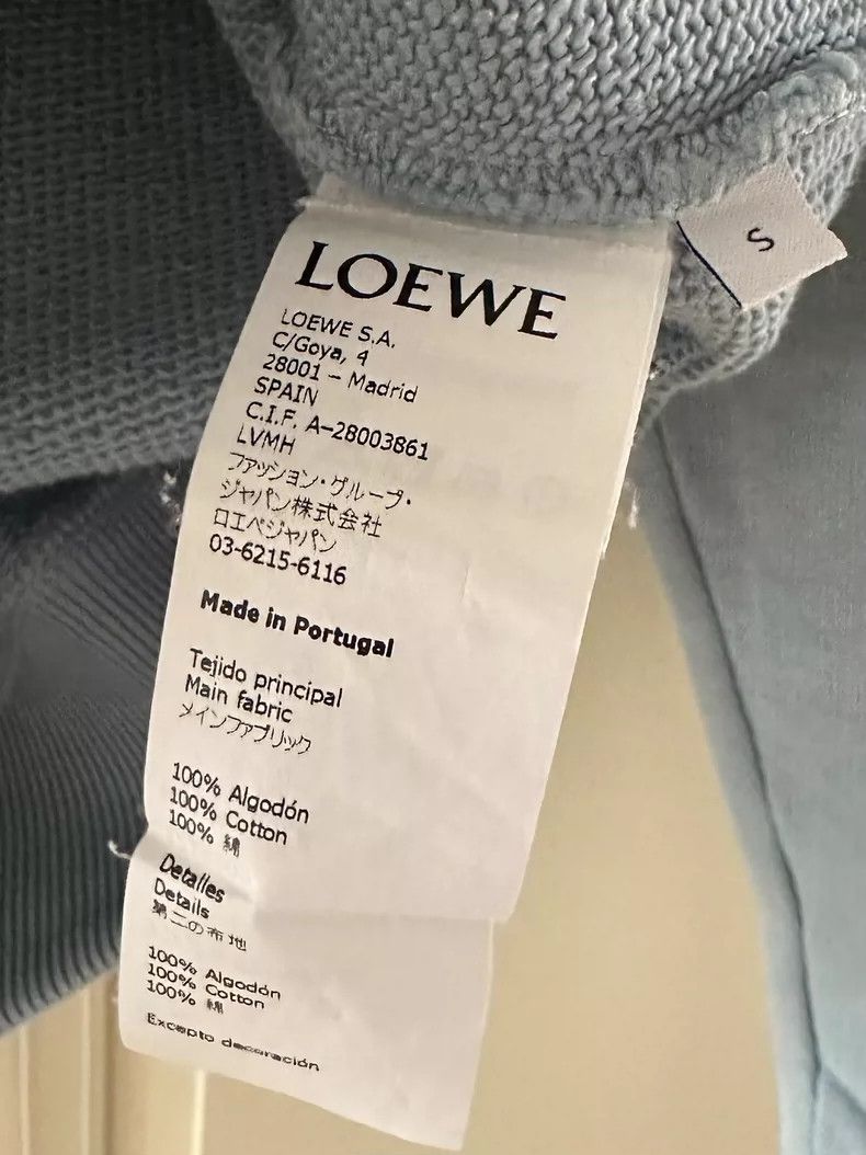 Loewe loewe Blue embroidered sweatshirt with large logo 2506-Next Size US S / EU 44-46 / 1 - 3 Thumbnail