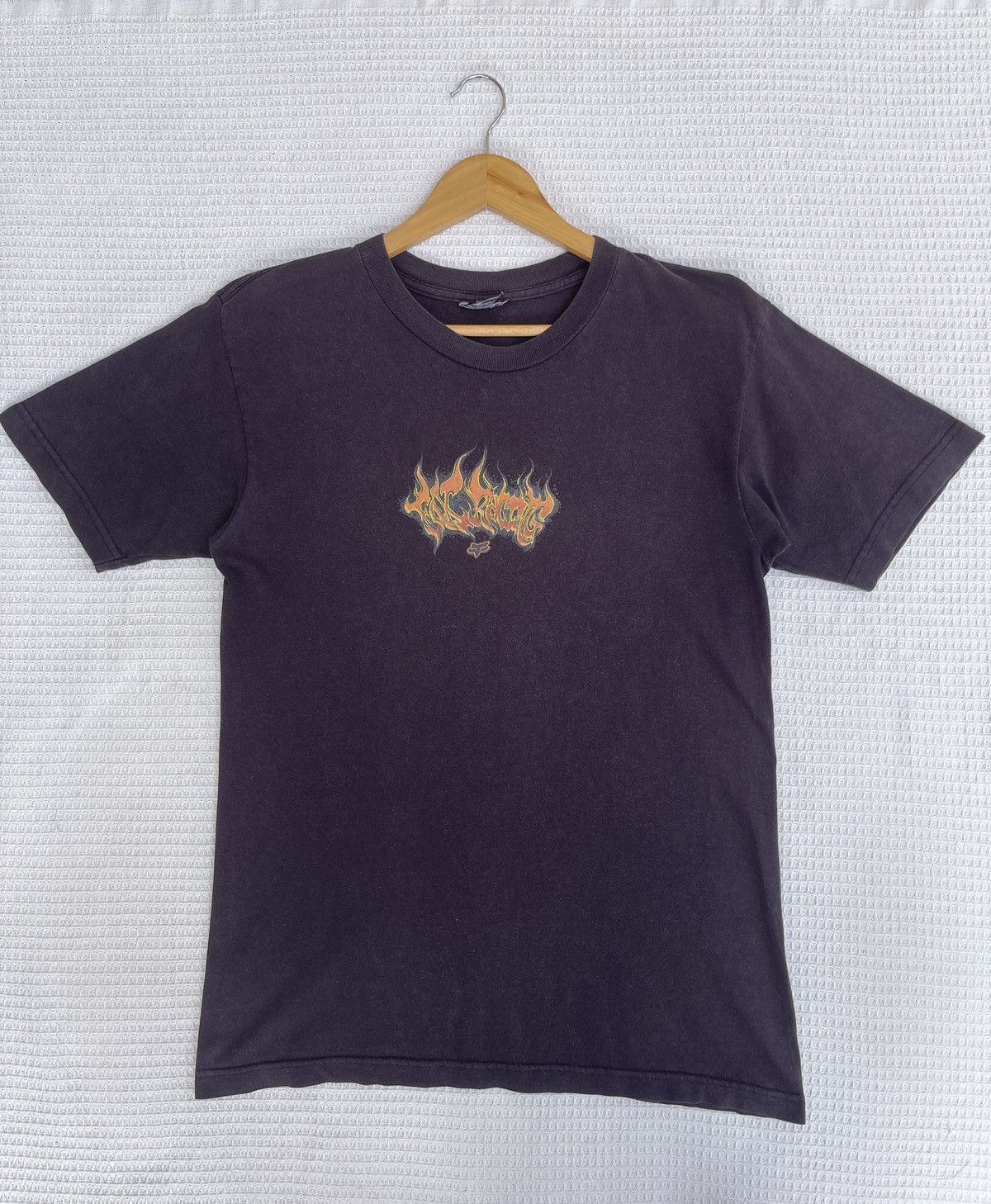 Fox Racing Rare🔥Vintage Sun Faded Black Fox Racing T-Shirt Size US M / EU 48-50 / 2 - 7 Thumbnail