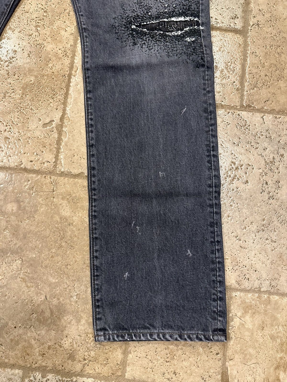 Kapital Kapital 14oz 5P Monkey Cisco Black Wash Denim 3 Year Fade Size US 36 / EU 52 - 3 Thumbnail