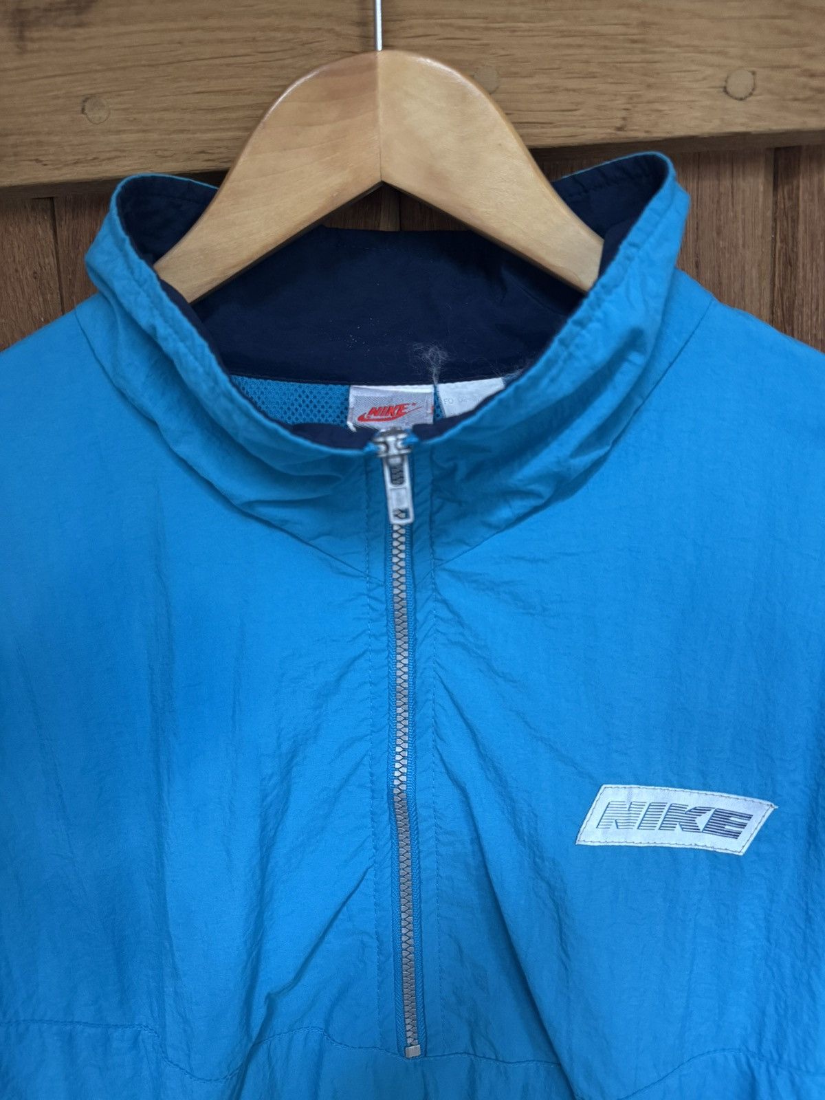 Nike Vintage 90s Nike Reflective Windbreaker Jacket – Blue –Large Size US L / EU 52-54 / 3 - 8 Thumbnail