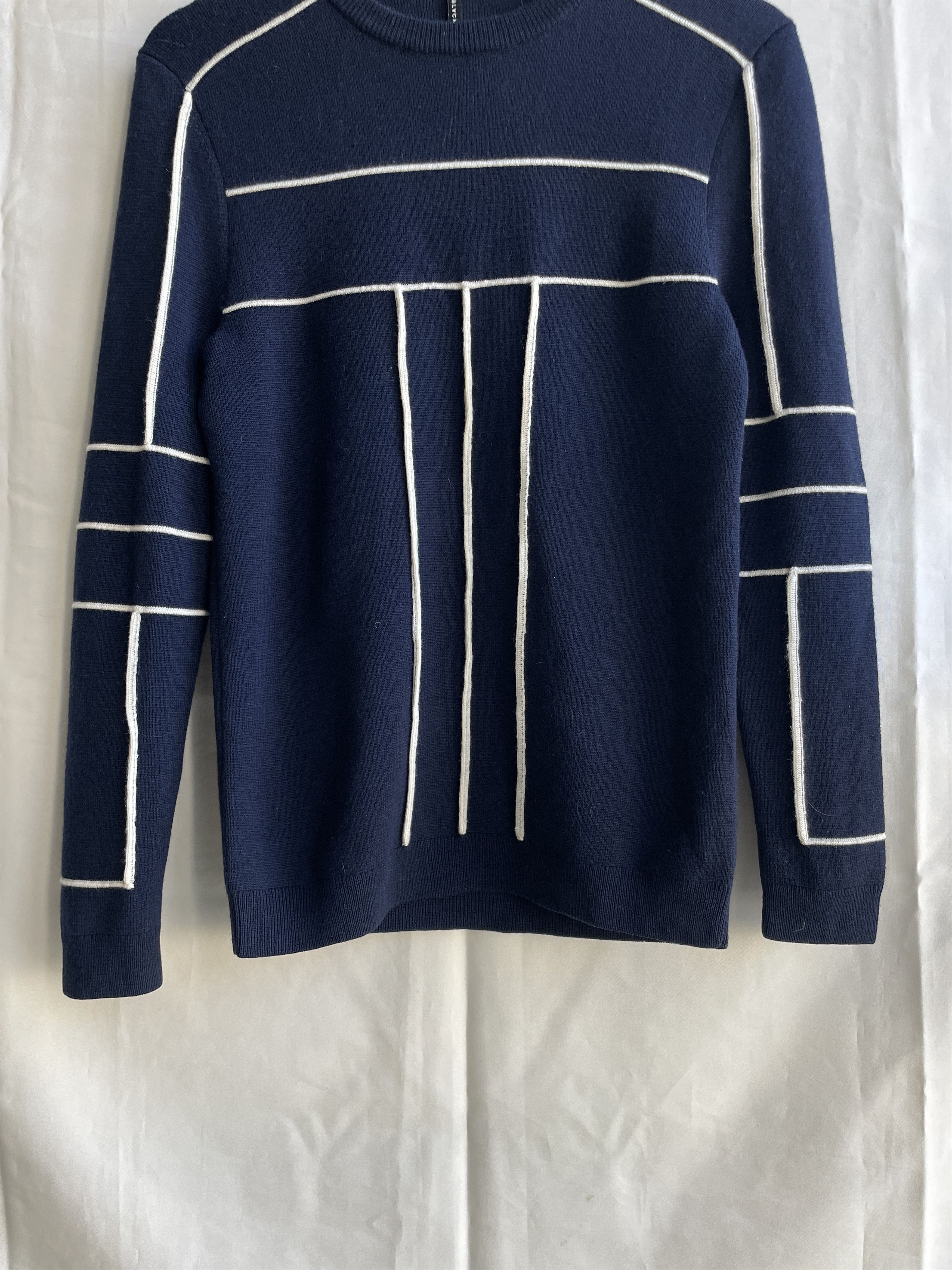 Black Barrett Black Barrett by Neil Barrett 3D Applique Crew Neck Sweater Size US S / EU 44-46 / 1 - 4 Thumbnail