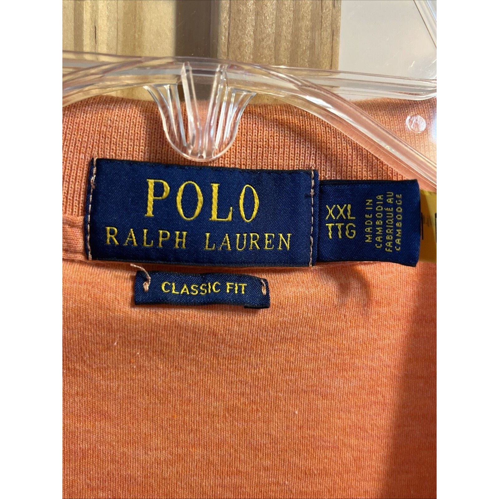 Polo Ralph Lauren Polo Ralph Lauren Men’s XXL Orange Button Cotton Polo Shirt Size US XXL / EU 58 / 5 - 3 Thumbnail