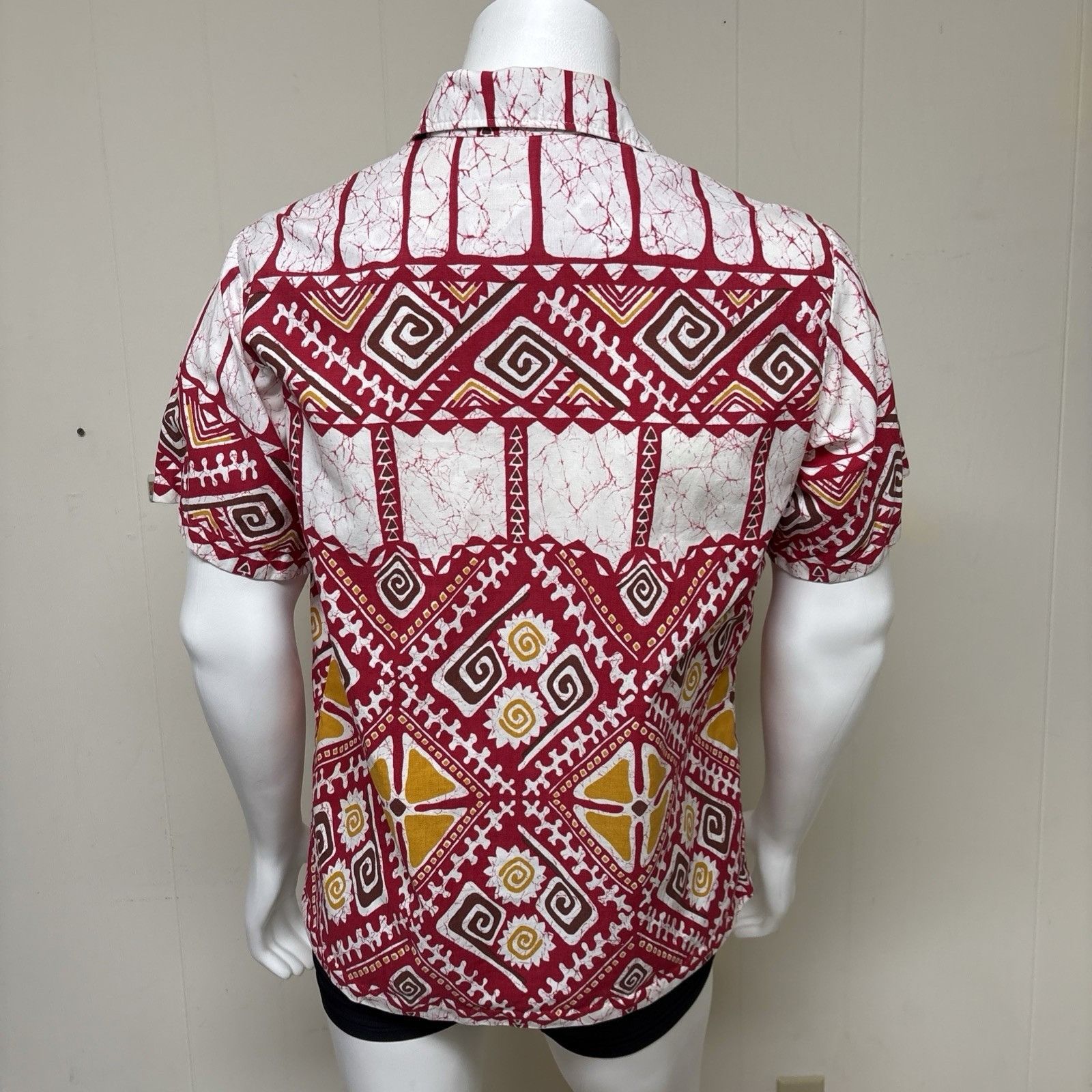 Other Vintage 70s Hawaiian Shirt Mens M Mid Century Tiki Button Up Size US M / EU 48-50 / 2 - 2 Thumbnail