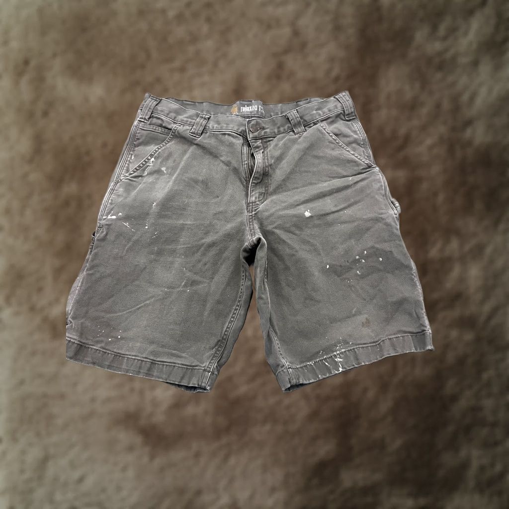 Carhartt Shorts Men 34 Gray Relaxed Cargo Pocket Workwear