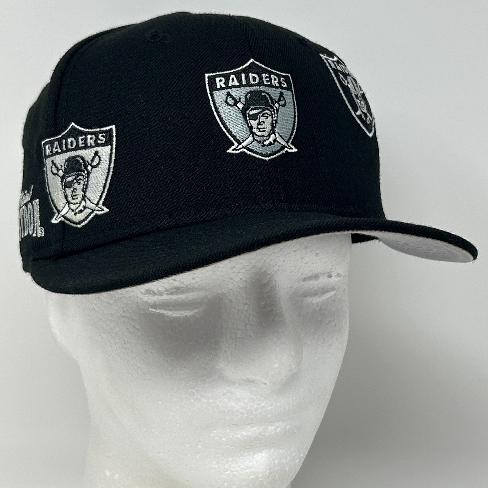 New Era Las Vegas Raiders Hat Baseball Cap New Era Fitted 7 1/8 Size ONE SIZE - 10 Thumbnail