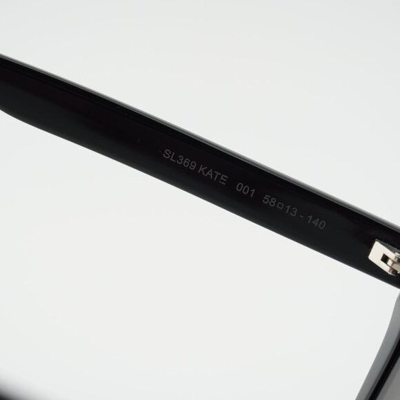 Saint Laurent Paris Saint Laurent SL369 KATE 001 Sunglasses Black Cat Eye Frame Size ONE SIZE - 6 Thumbnail