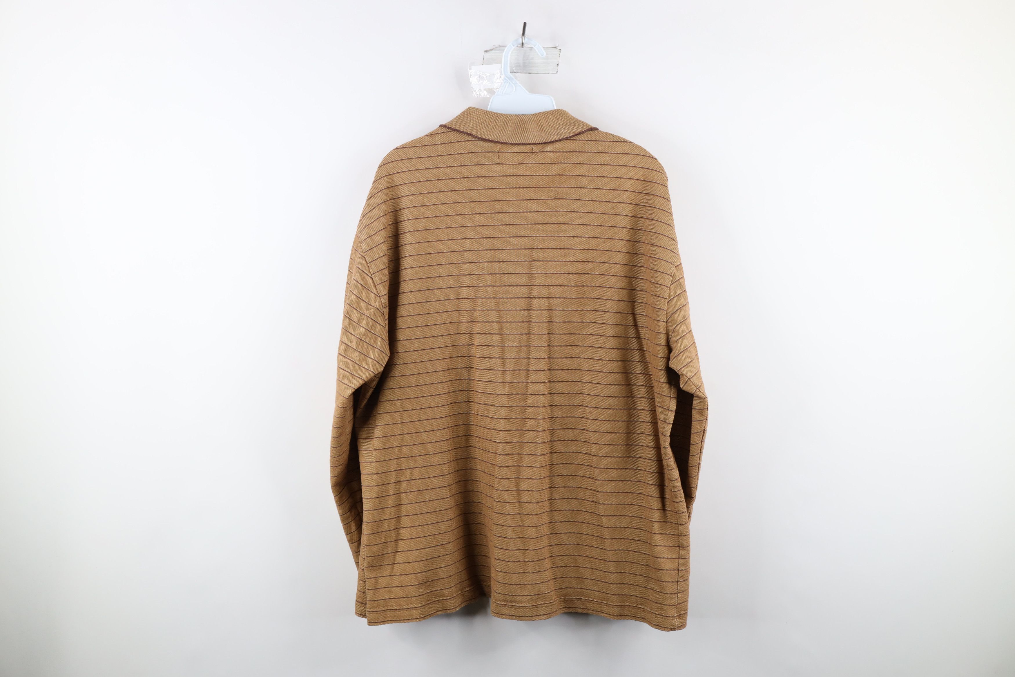 Vintage Vintage 90s Streetwear Thermal Waffle Knit Rugby Polo Size US L / EU 52-54 / 3 - 6 Thumbnail