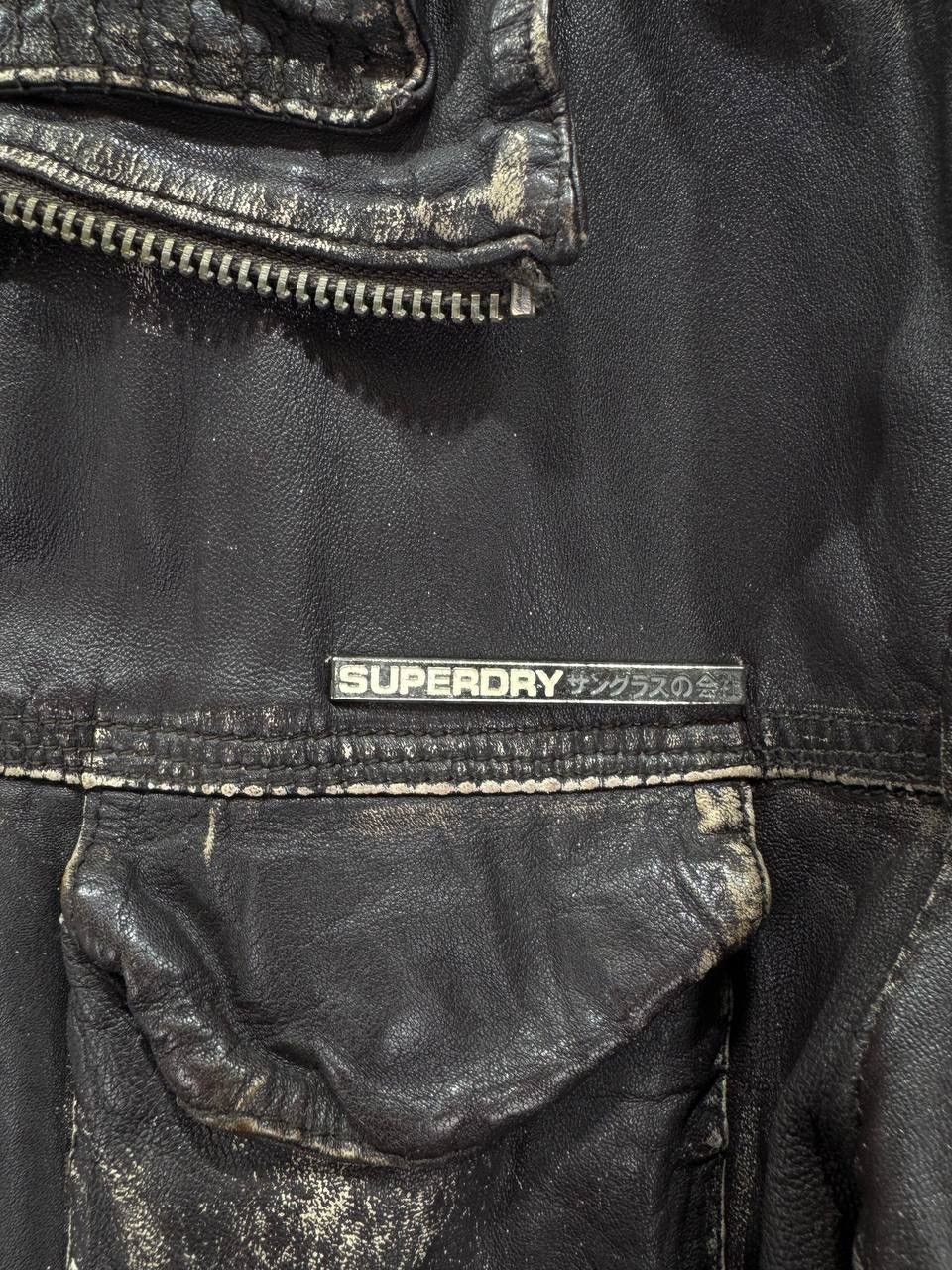 Superdry Crazy True Cycle Rider Baker Superdry Brad Leather Jacket Size US M / EU 48-50 / 2 - 6 Thumbnail