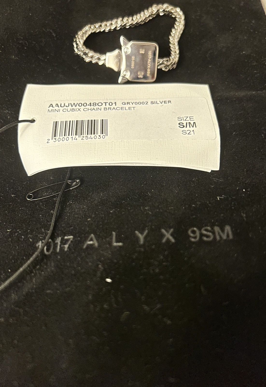 1017 ALYX 9SM (S/m) 1017 ALYX 9SM × Alyx × MMW MINI CUBIX CHAIN BRACELET Size ONE SIZE - 4 Thumbnail
