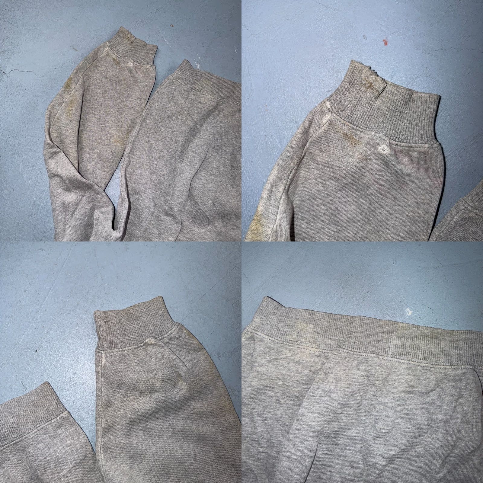VINTAGE 1990s Acme Looney Tunes Central Logo Sweatshirt Gray M Mens Regular Pullover Crewneck Logo Stained