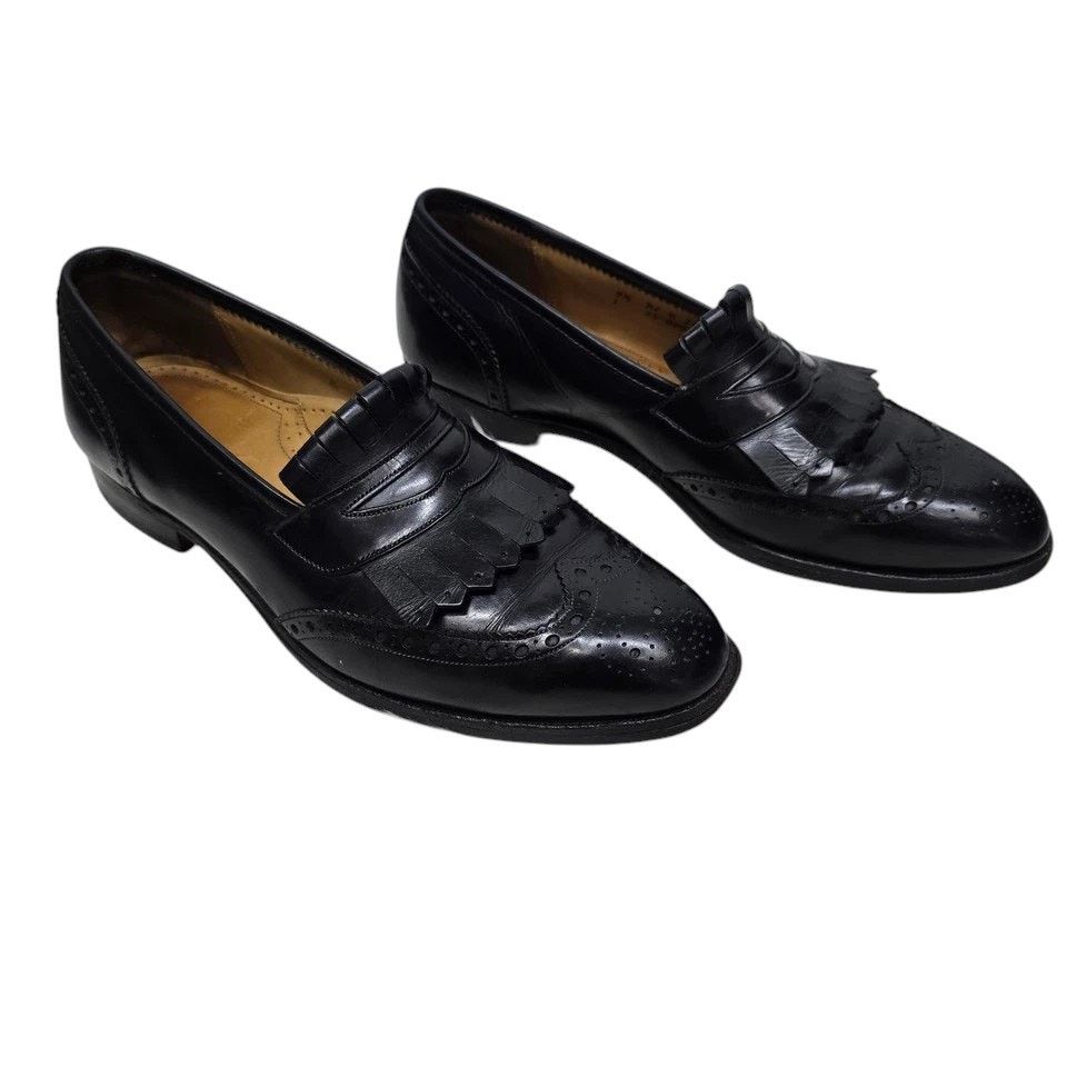 Johnston & Murphy JOHNSTON & MURPHY Aristocraft Kiltie Dress Loafers Wingtip Size US 9.5 / EU 42-43 - 2 Thumbnail