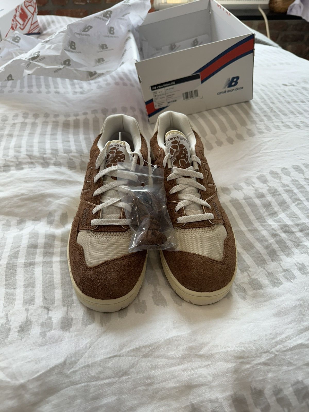 Aime Leon Dore ALD x New Balance 550 Brown Beige Size US 10.5 / EU 43-44 - 6 Thumbnail