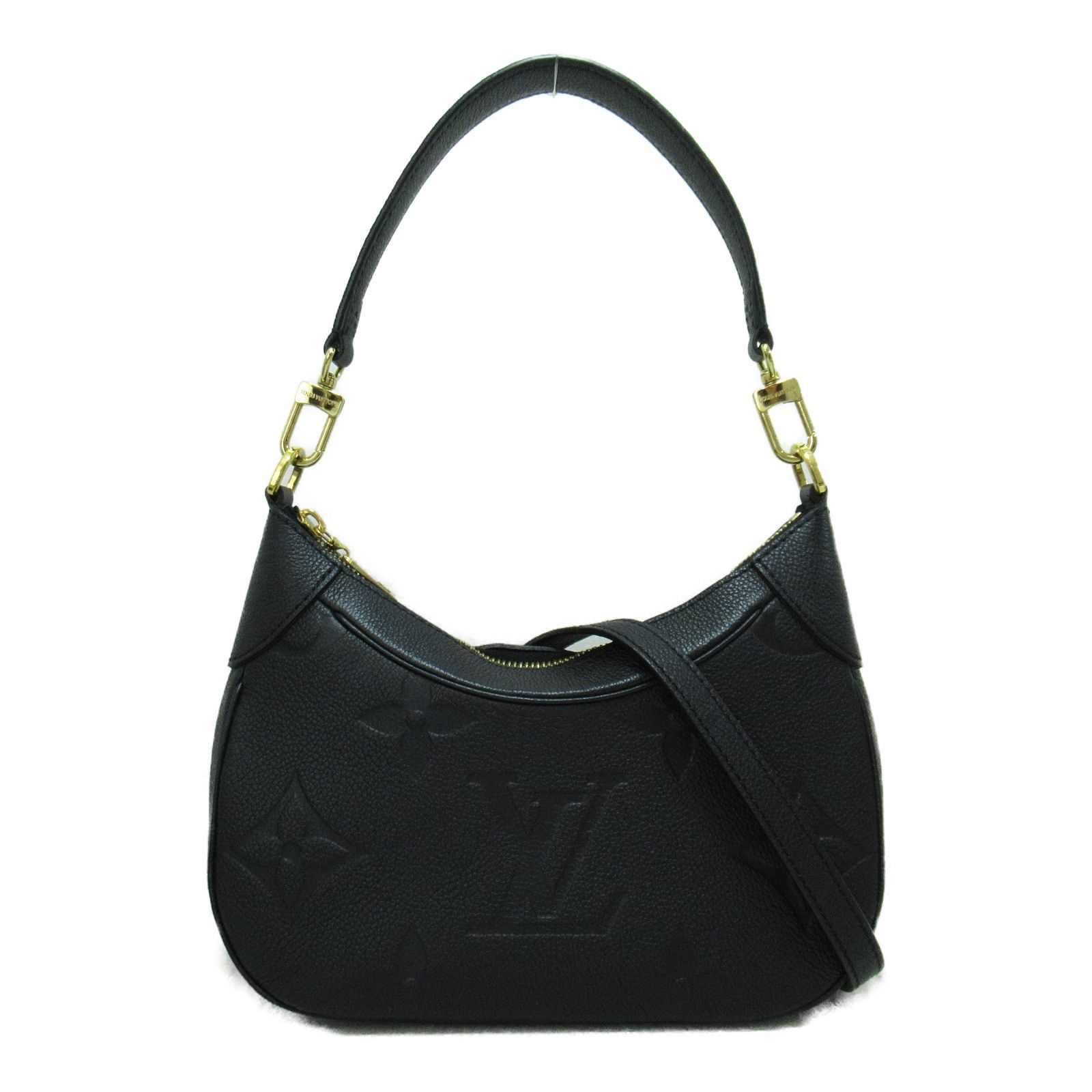 image of Louis Vuitton Bagatelle Nm Shoulder Bag Leather Monogram Empreinte Black, Women's