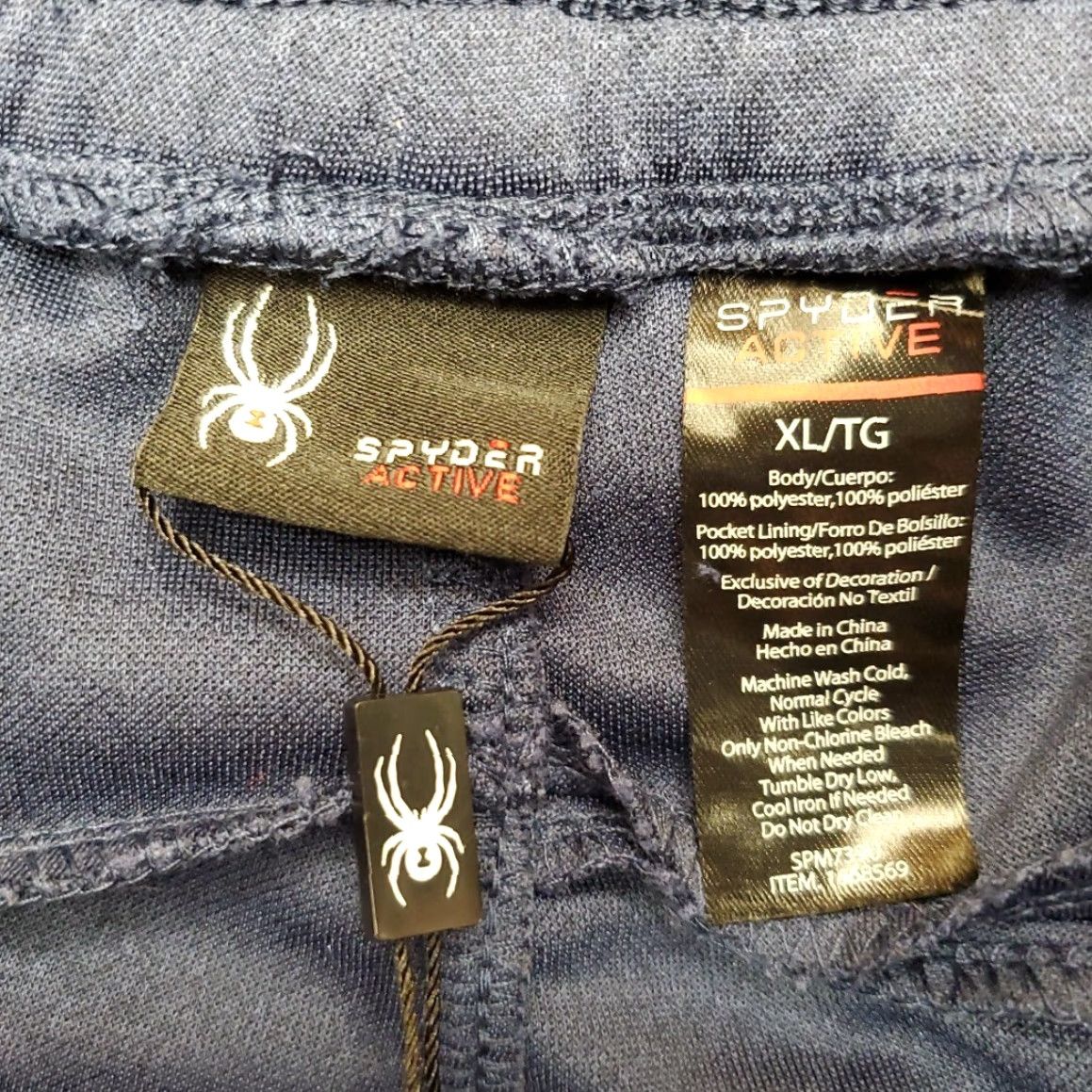 Spyder Spyder Jogger Pants Mens XL Blue Moisture Wicking Tapered Performance Gym & Training Pants Size US 36 / EU 52 - 5 Thumbnail