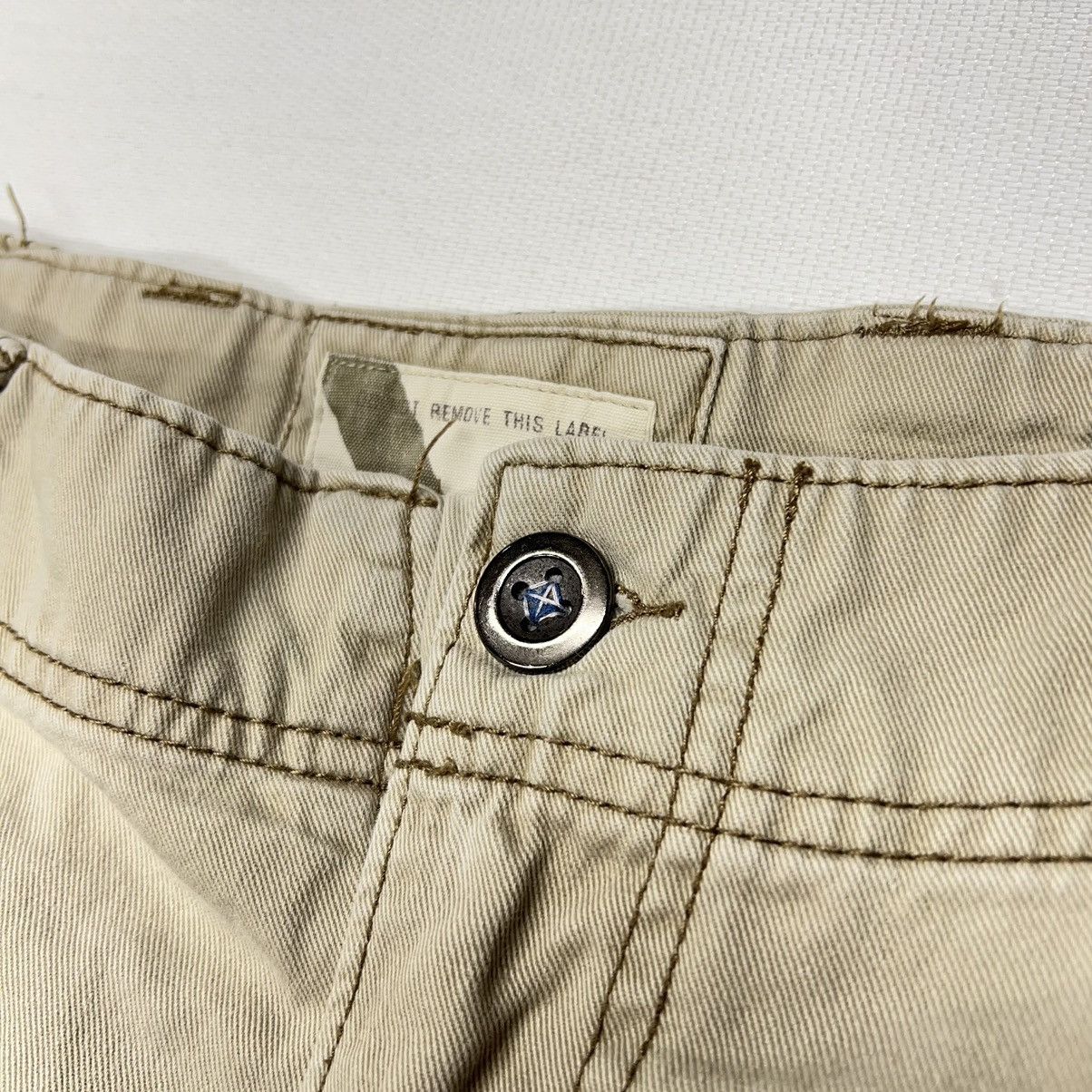 Vintage Iron Gear Cargo Pants Khaki Straight Pocket Baggy Workwear Size US 31 - 9 Thumbnail