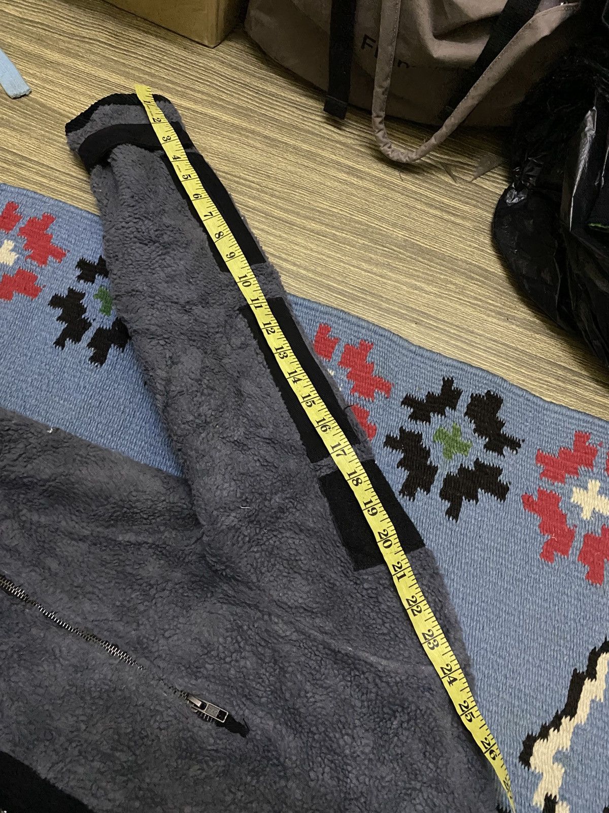 Japanese Brand YUU-LEEN MULTI ZIPPER POCKET FLEECE HOODIE Size US M / EU 48-50 / 2 - 11 Thumbnail