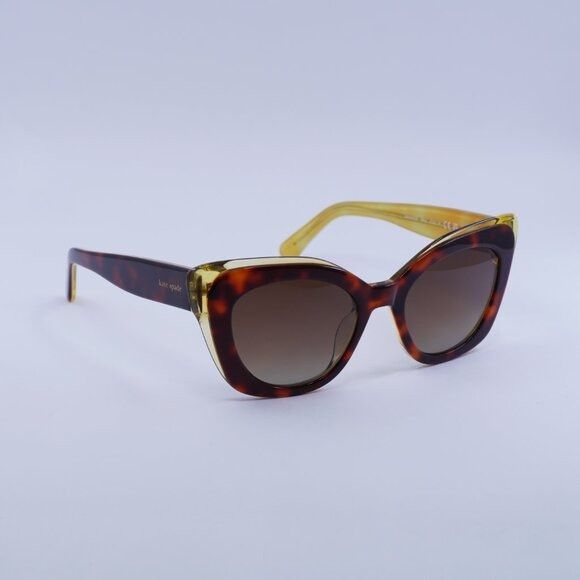 Kate Spade Kate Spade MARIGOLD/S 0086 LA Sunglasses Havana Cat Eye Size ONE SIZE - 4 Thumbnail