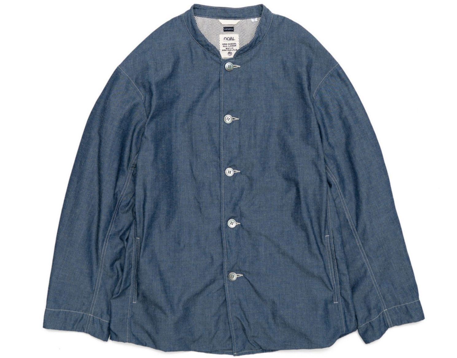 ナナミカ Chambray Band Collar Jacket Nanamica Chambray Band Collar Jacket