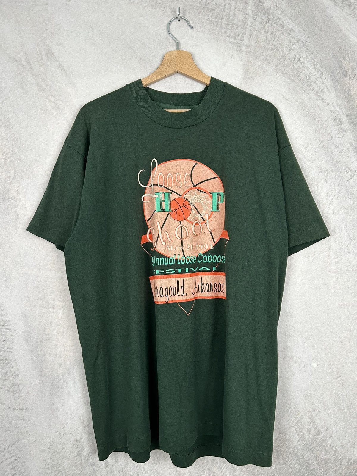 NBA Vintage 1994 Hop Festival Basketball Single Stitch Rare Hype Size US XL / EU 56 / 4 - 1 Thumbnail
