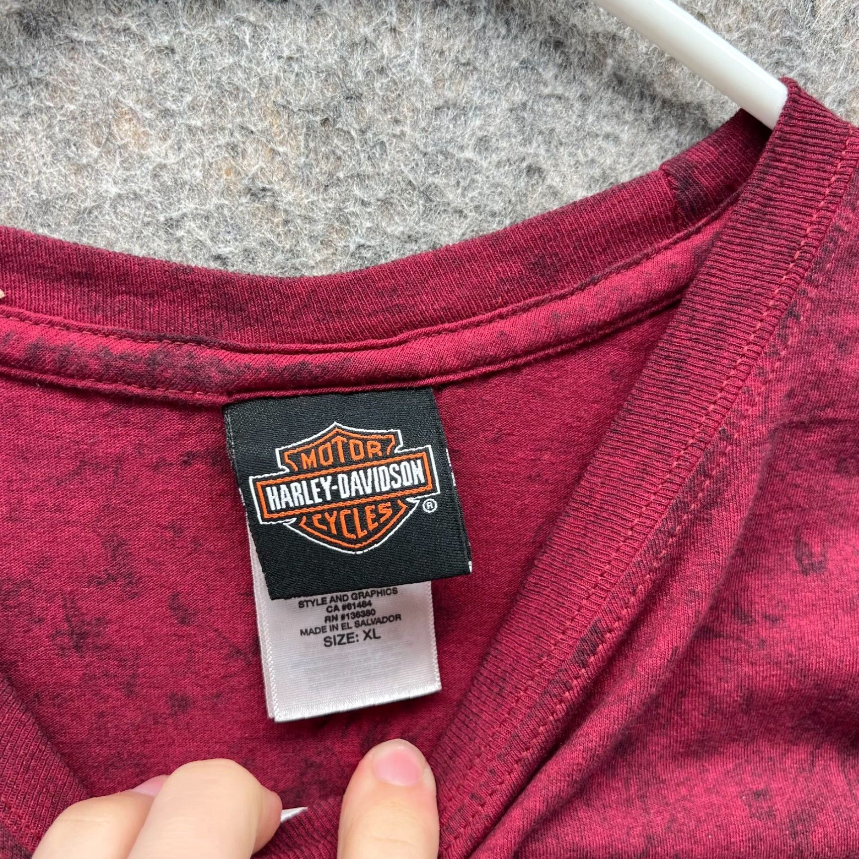 Harley Davidson Harley-Davidson Shirt Mens XL Heather Red Crewneck T-Shirt Motorcycle 2018 NEW Size US XL / EU 56 / 4 - 4 Thumbnail