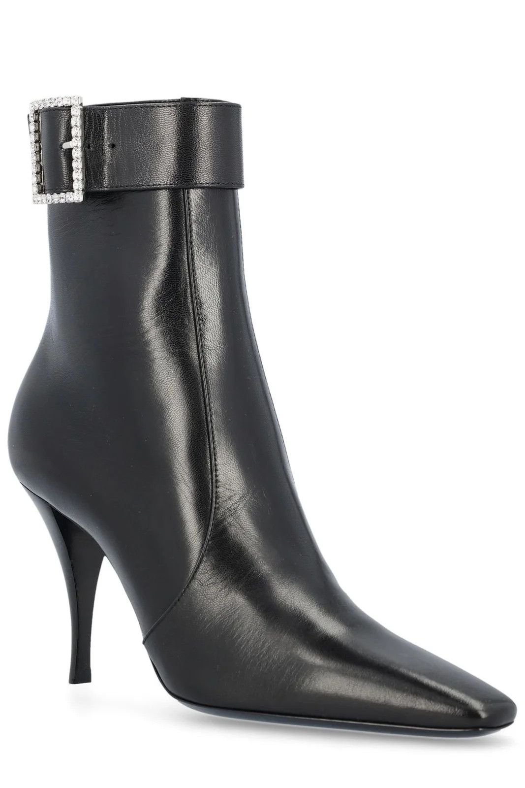 Saint Laurent Paris Saint Laurent Claude 90mm Leather Square Toe Boots Size 38.5 Size US 8.5 / IT 38.5 - 2 Thumbnail