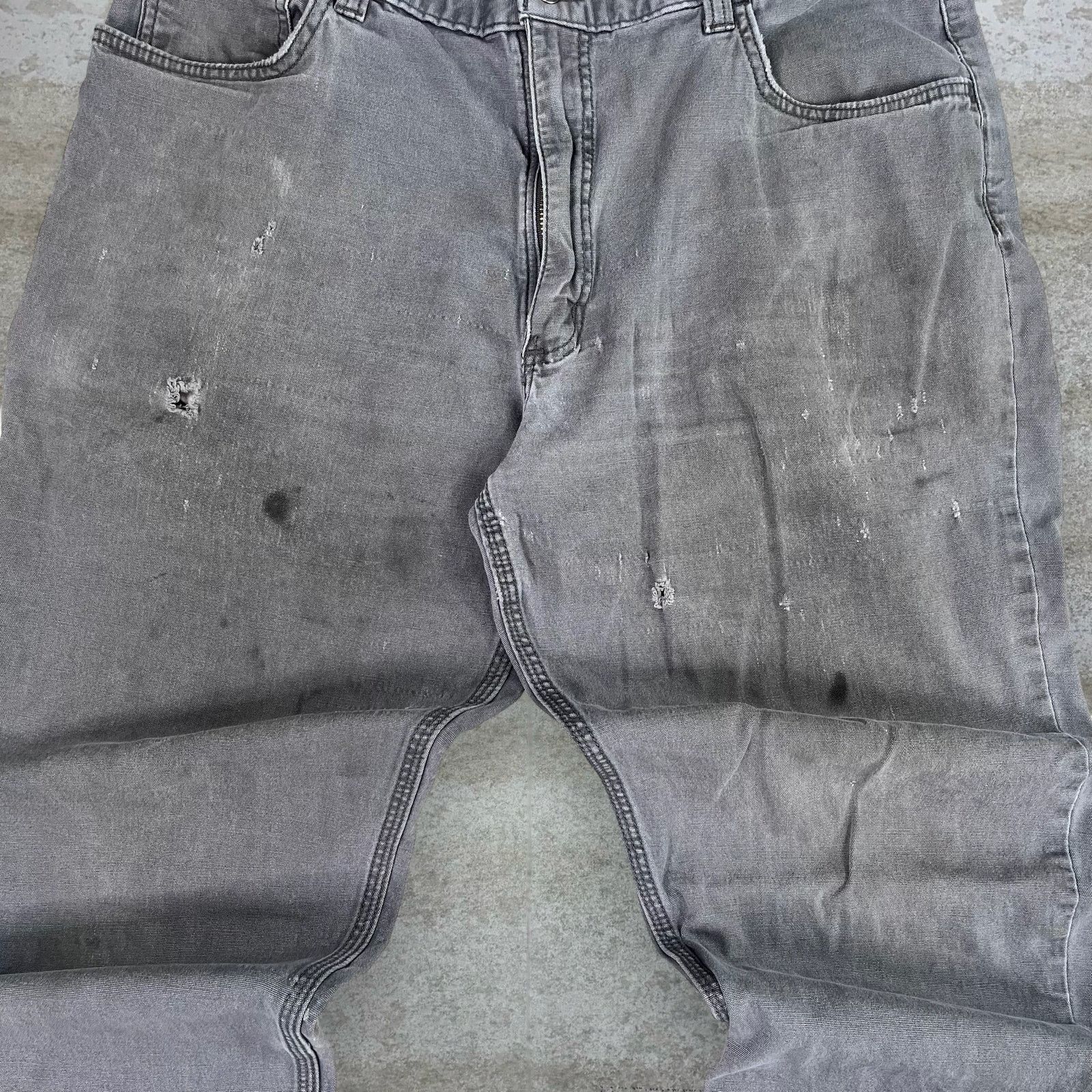 Carhartt Vintage Y2K Carhartt Carpenter Pants 36x36 Relaxed Grey Size US 36 / EU 52 - 6 Thumbnail