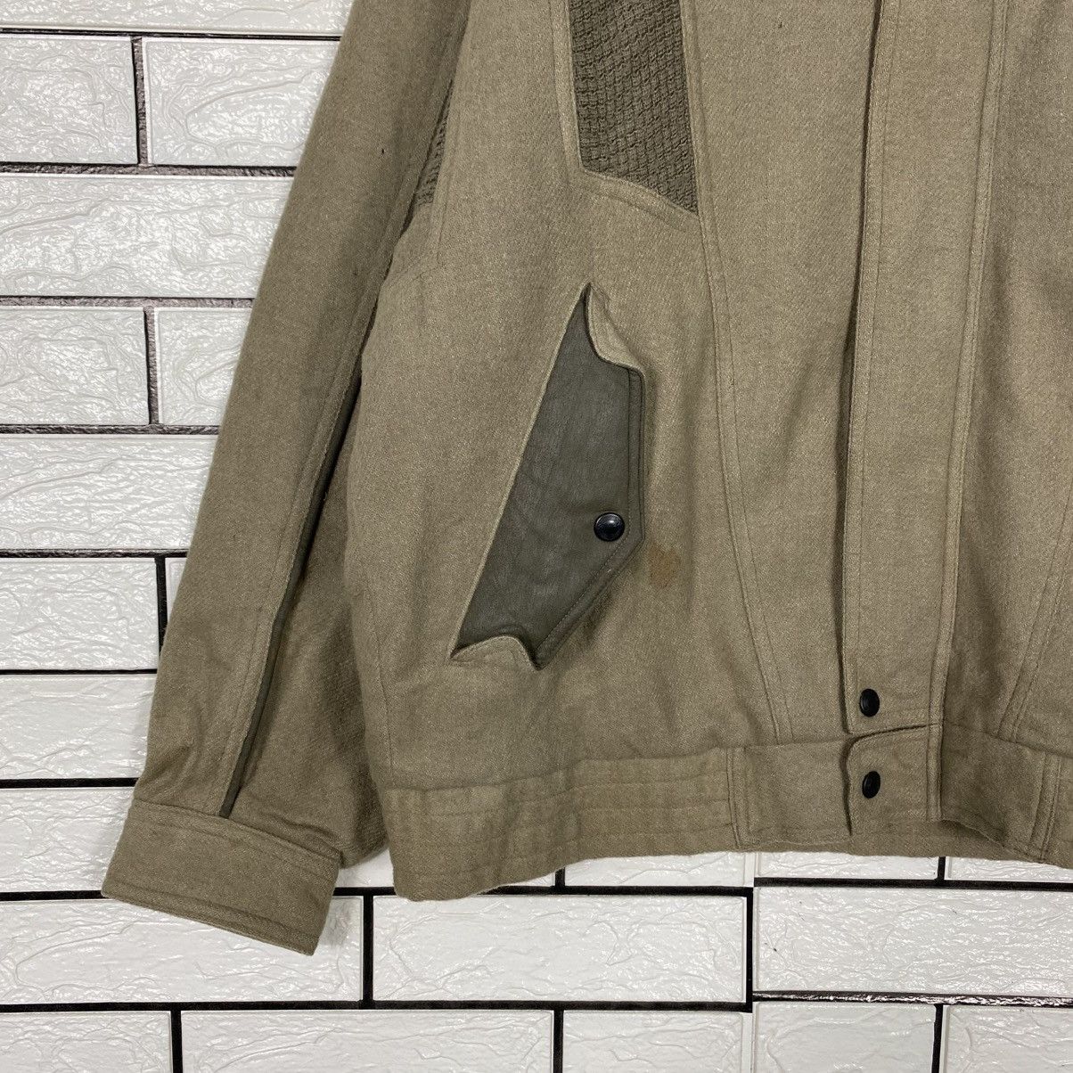 Japanese Brand Vintage Wool Bomber Jacket Drigo Japan Issey Miyake Size US L / EU 52-54 / 3 - 5 Thumbnail