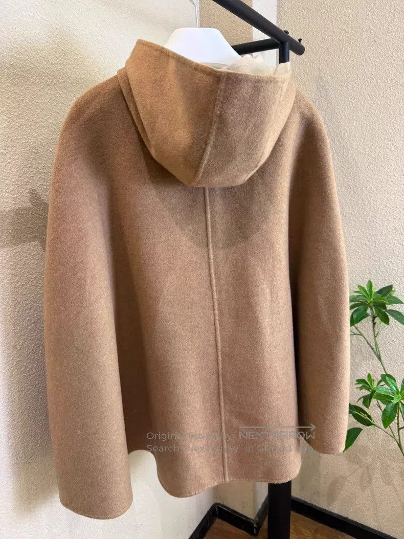 Loro Piana Loro Piana Camel Cashmere Hooded Cloak Coat Size M / US 6-8 / IT 42-44 - 2 Thumbnail