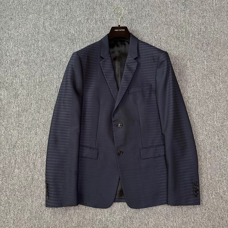 Dior Dior 15ss striped stitching wool cover jacket 2501-Nextarro Size US S / EU 44-46 / 1 - 1 Thumbnail